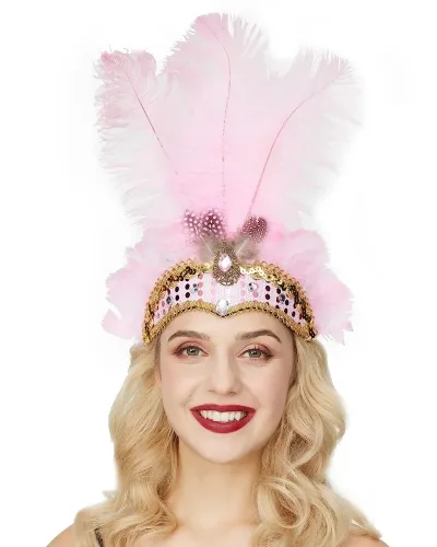 Bandeau en plumes géométrique pour fête – image 3