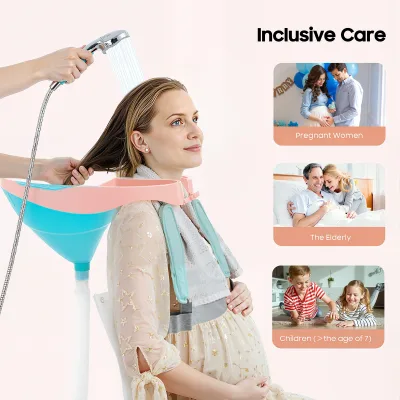 Bassin de lavage de cheveux pliable, PP et TPE – image 2