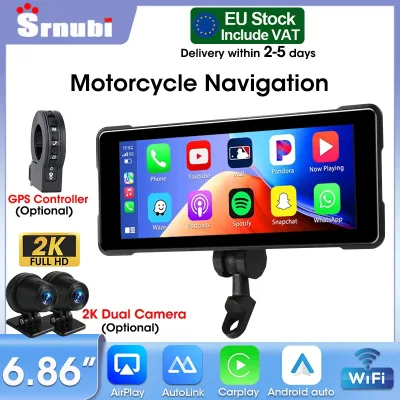 Écran de moto 6,86 pouces à Bluetooth double
