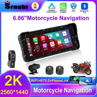 Écran de moto sans fil Carplay et Android Auto