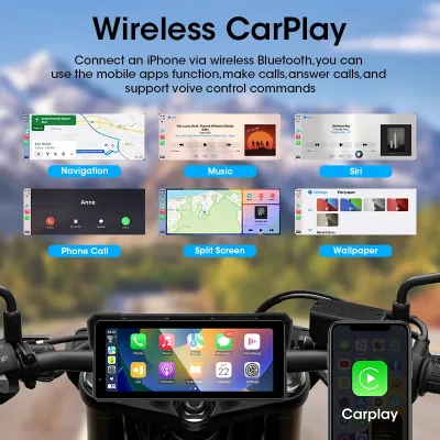 Écran GPS moto étanche sans fil, quatre tailles – image 2
