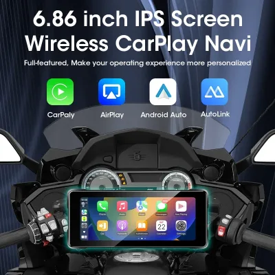 Écran GPS moto sans fil avec enregistreur, 12,5 cm – image 2