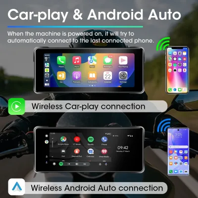 Écran moto sans fil double Bluetooth et WiFi – image 3