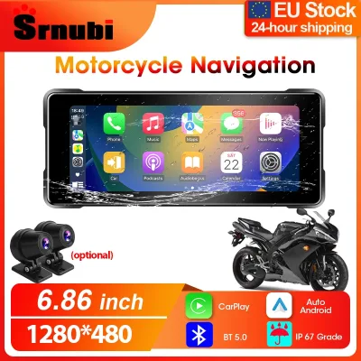 Écran tactile moto 6,86 pouces étanche avec GPS