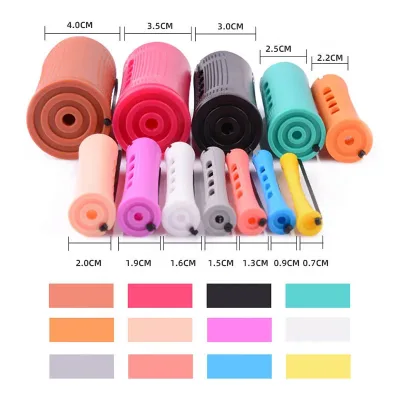 Lot de 10 bigoudis pliables sans chaleur – image 3