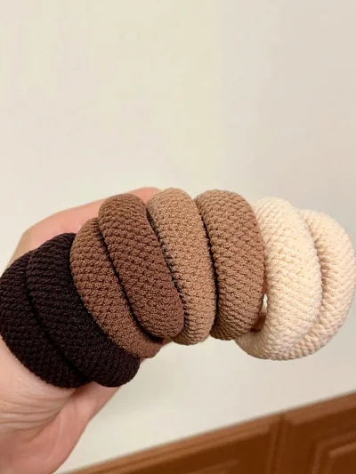 Lot de chouchous élastiques en polyester – image 3