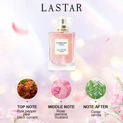 Parfum femme rose et jasmin, deux flacons en verre – image 2