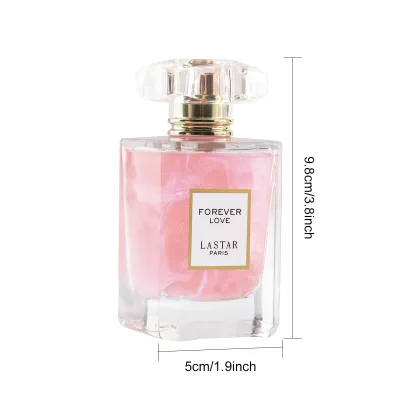 Parfum femme rose et jasmin, deux flacons en verre – image 3