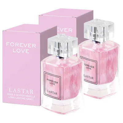 Parfum femme rose, flacon en verre de 100 ml