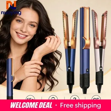 Peigne sèche-cheveux et lisseur 2 en 1