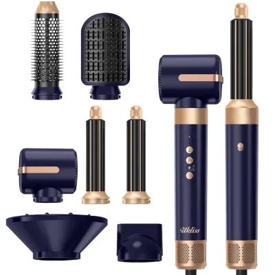 Sèche-cheveux 7 en 1 brosses à air chaud
