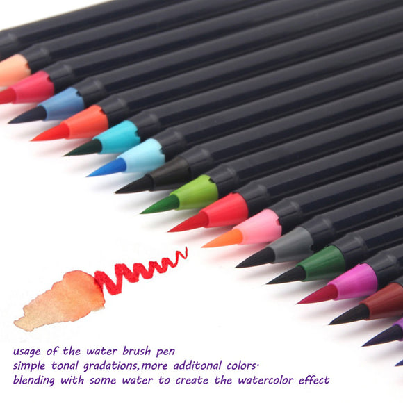 20 stylos couleurs pointe fine pour calligraphie et dessin