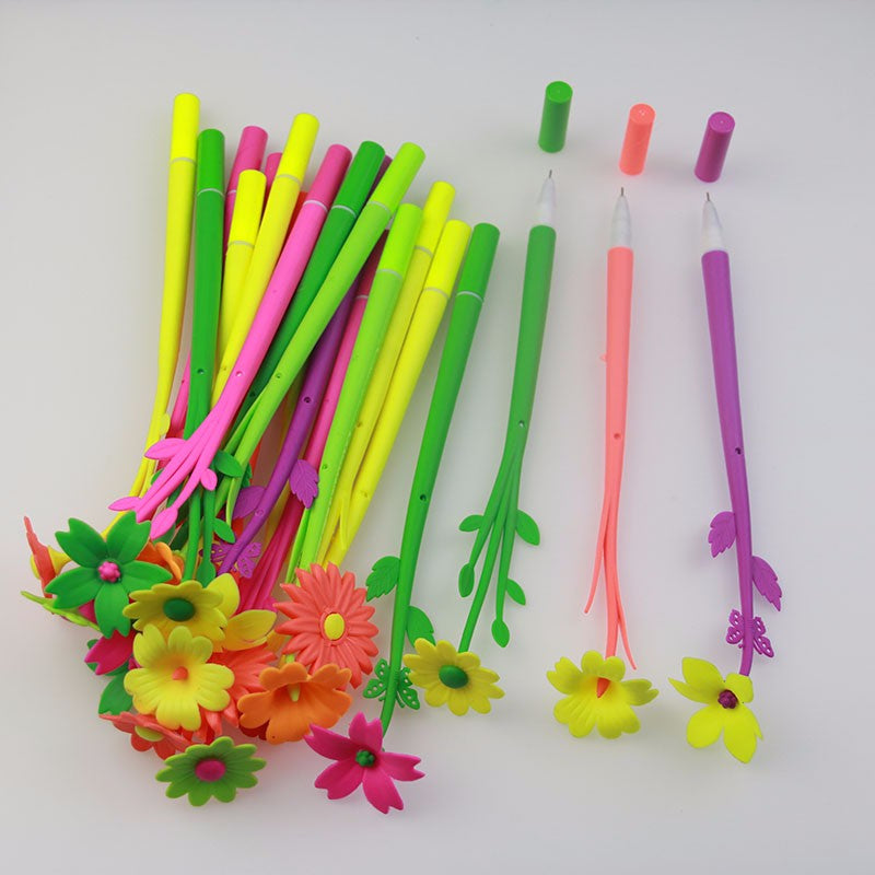 stylo fleurs multicouleurs – Beta Fourniture