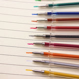 ensemble de 72 recharges stylos gel couleur métallique brillant arc en ciel